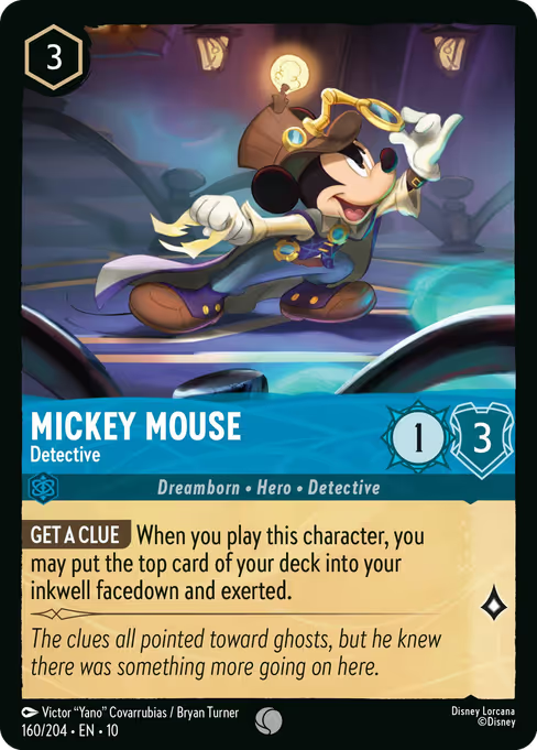 Mickey Mouse - Detective Disney Lorcana card