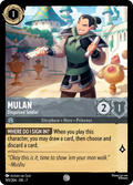 Mulan - Disguised Soldier Disney Lorcana card