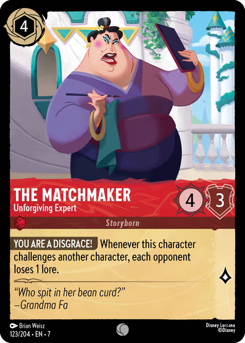 The Matchmaker - Unforgiving Expert Disney Lorcana card