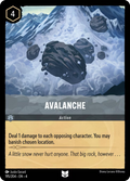 Avalanche Disney Lorcana card