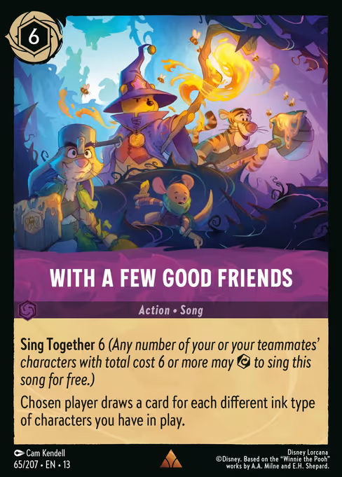 With A Few Good Friends Disney Lorcana card