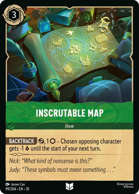 Inscrutable Map Disney Lorcana card
