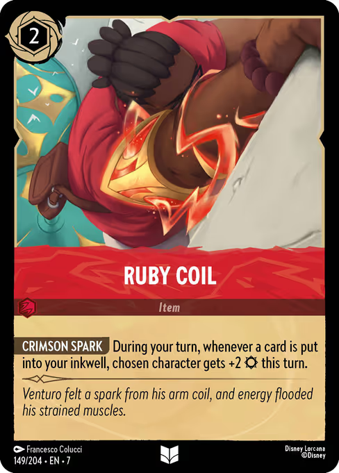 Ruby Coil Disney Lorcana card