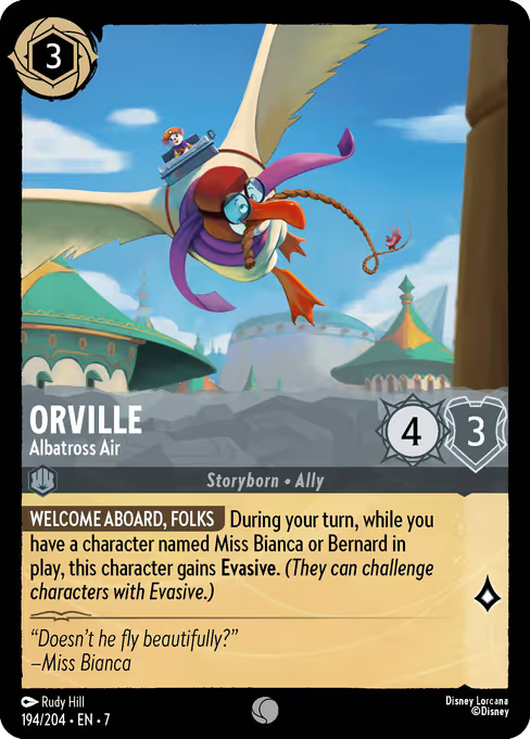 Orville - Albatross Air Disney Lorcana card