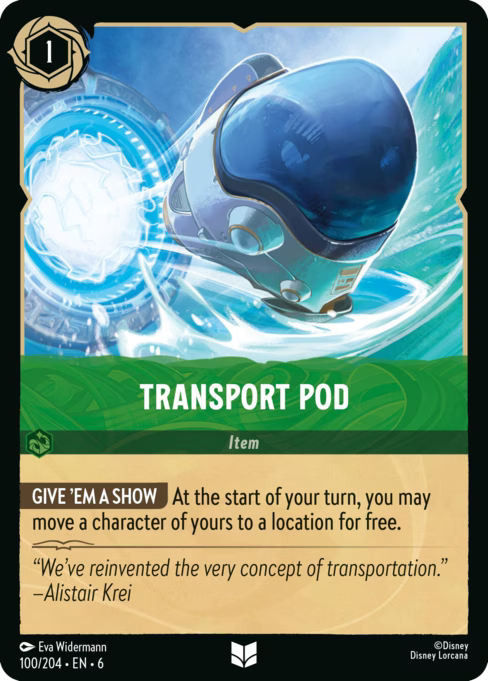 Transport Pod Disney Lorcana card