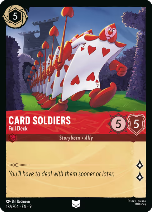 Card Soldiers - Full Deck Disney Lorcana card
