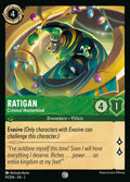Ratigan - Criminal Mastermind Disney Lorcana card