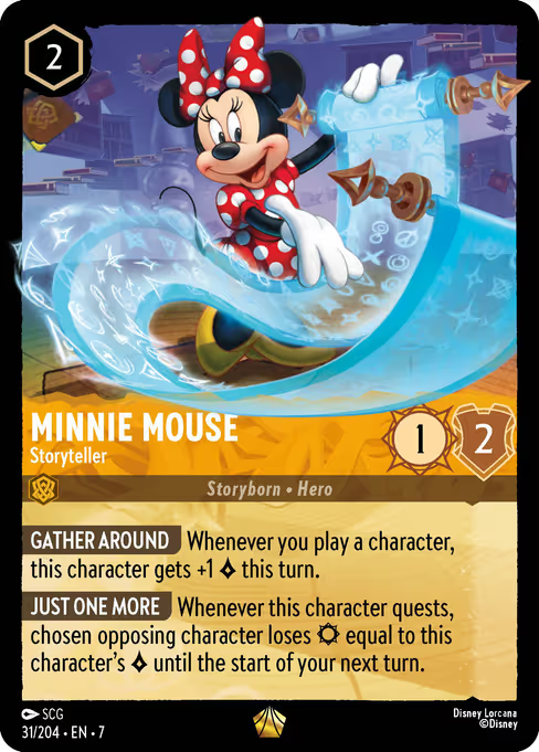 Minnie Mouse - Storyteller Disney Lorcana card
