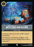 We'll Save Our Village Disney Lorcana card