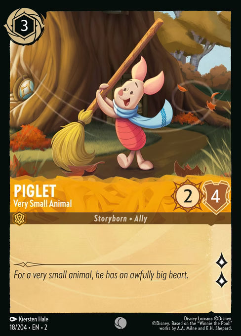 Piglet - Very Small Animal Disney Lorcana card