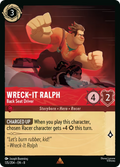 Wreck-It Ralph - Back Seat Driver Disney Lorcana card