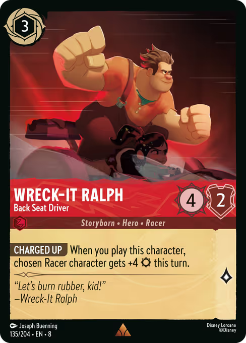Wreck-It Ralph - Back Seat Driver Disney Lorcana card