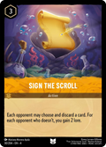 Sign the Scroll Disney Lorcana card