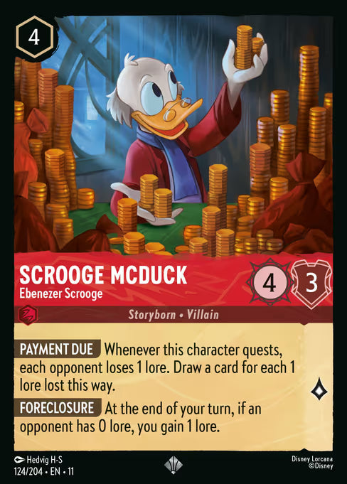 Scrooge McDuck - Ebenezer Scrooge Disney Lorcana card