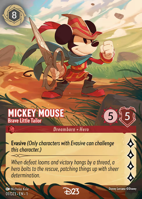 Mickey Mouse - Brave Little Tailor Disney Lorcana card