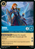 Anna - True-Hearted Disney Lorcana card