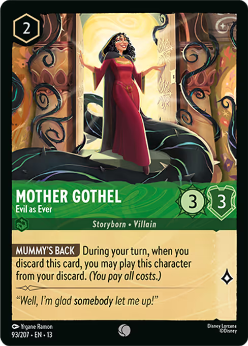 Mother Gothel - Evil as Ever Disney Lorcana card