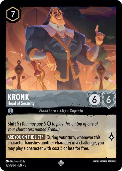 Kronk - Head of Security Disney Lorcana card