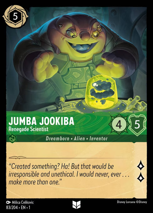 Jumba Jookiba - Renegade Scientist Disney Lorcana card