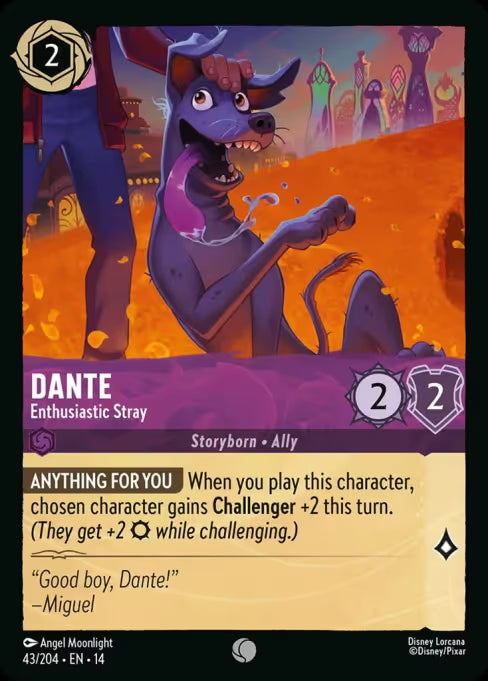 Dante - Enthusiastic Stray Disney Lorcana card