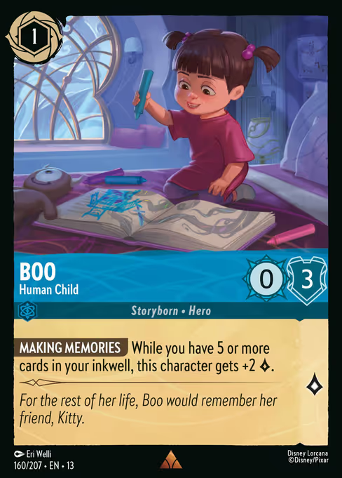 Boo - Human Child Disney Lorcana card