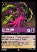 Dr. Facilier - Agent Provocateur Disney Lorcana card