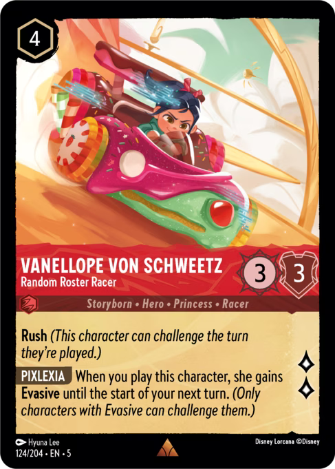 Vanellope von Schweetz - Random Roster Racer Disney Lorcana card