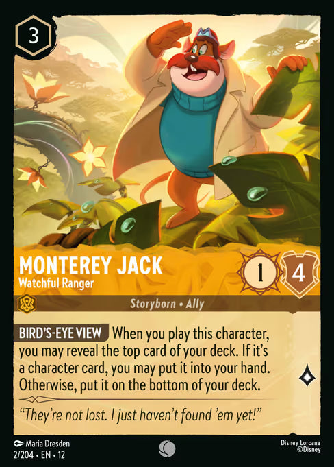 Monterey Jack - Watchful Ranger Disney Lorcana card