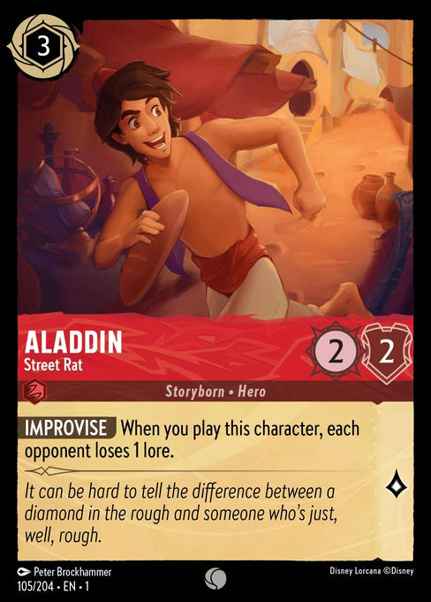 Aladdin - Street Rat Disney Lorcana card