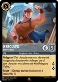 Hercules - Beloved Hero Disney Lorcana card