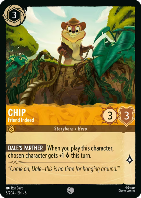 Chip - Friend Indeed Disney Lorcana card