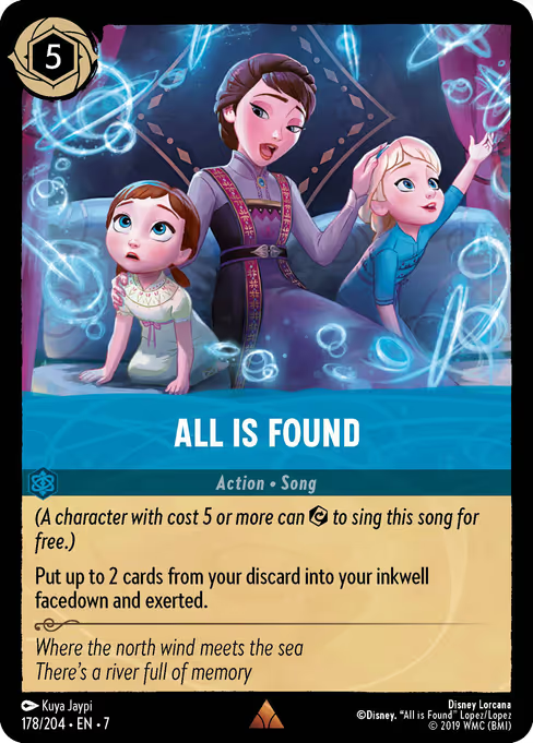 All Is Found Disney Lorcana card