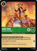 Mad Dog - Karnage's First Mate Disney Lorcana card