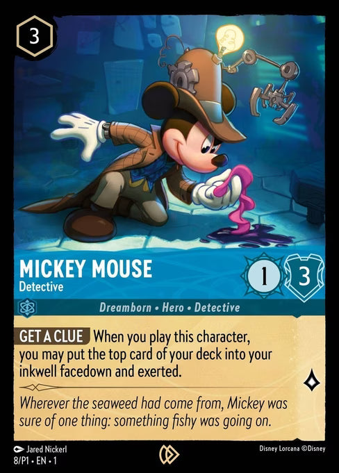 Mickey Mouse - Detective Disney Lorcana card