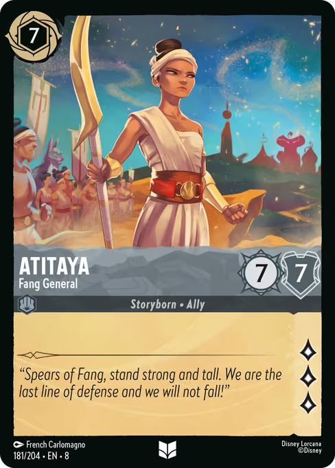 Atitaya - Fang General Disney Lorcana card