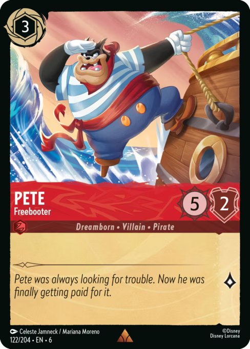 Pete - Freebooter Disney Lorcana card