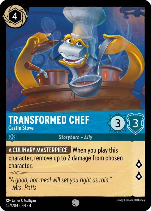 Transformed Chef - Castle Stove Disney Lorcana card