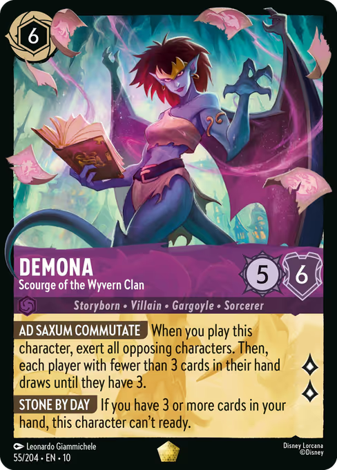 Demona - Scourge of the Wyvern Clan Disney Lorcana card