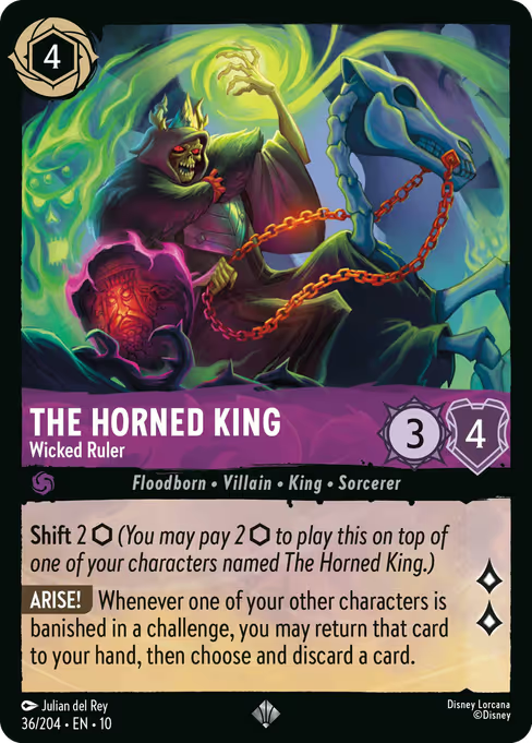 The Horned King - Wicked Ruler Disney Lorcana card
