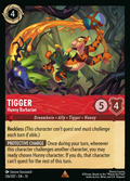 Tigger - Hunny Barbarian Disney Lorcana card