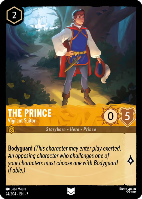The Prince - Vigilant Suitor Disney Lorcana card
