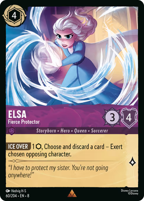 Elsa - Fierce Protector Disney Lorcana card