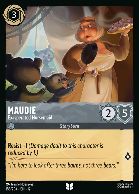Maudie - Exasperated Nursemaid Disney Lorcana card