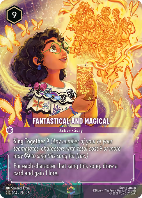 Fantastical and Magical Disney Lorcana card