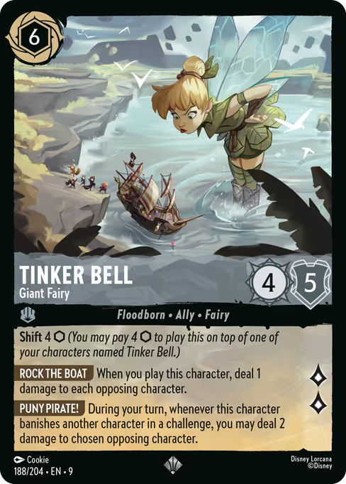 Tinker Bell - Giant Fairy Disney Lorcana card
