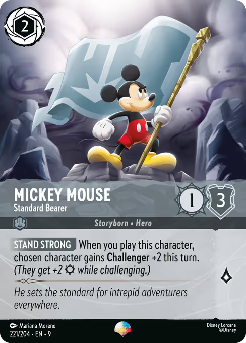 Mickey Mouse - Standard Bearer Disney Lorcana card