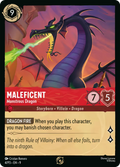 Maleficent - Monstrous Dragon Disney Lorcana card
