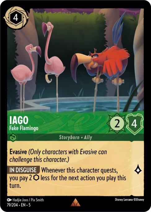 Iago - Fake Flamingo Disney Lorcana card