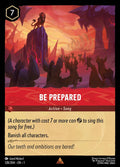 Be Prepared Disney Lorcana card