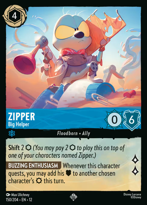 Zipper - Big Helper Disney Lorcana card
